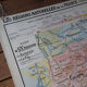 Old school map "Le Massif Central" No.2 Hatier