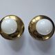 Pair of Brass Flush Mounts, Italy, 1970s