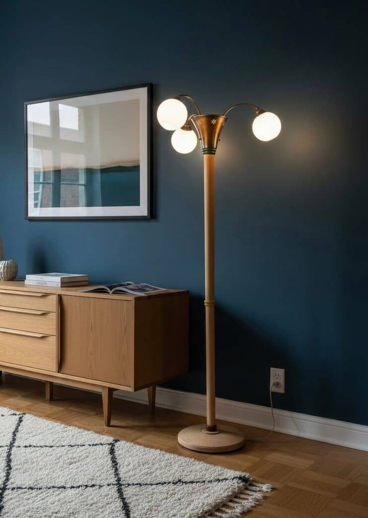 Renovated Art Deco floor lamp