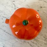 Orange lunch cup in the shape of squash 70s