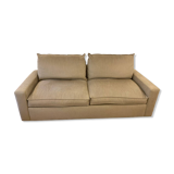 Maries Corner 3-seater sofa Dakota model in mottled beige color