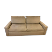 Maries Corner 3-seater sofa Dakota model in mottled beige color