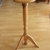 High wooden plant stand - handmade in the 80s - Vintage