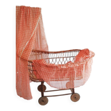 Vintage wicker cradle