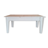 Low wooden farm table