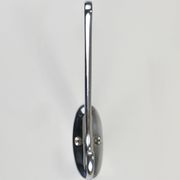 Up to 5 large Art Deco Bauhaus wall hooks in nickel and brass, Vienna, 1930s.