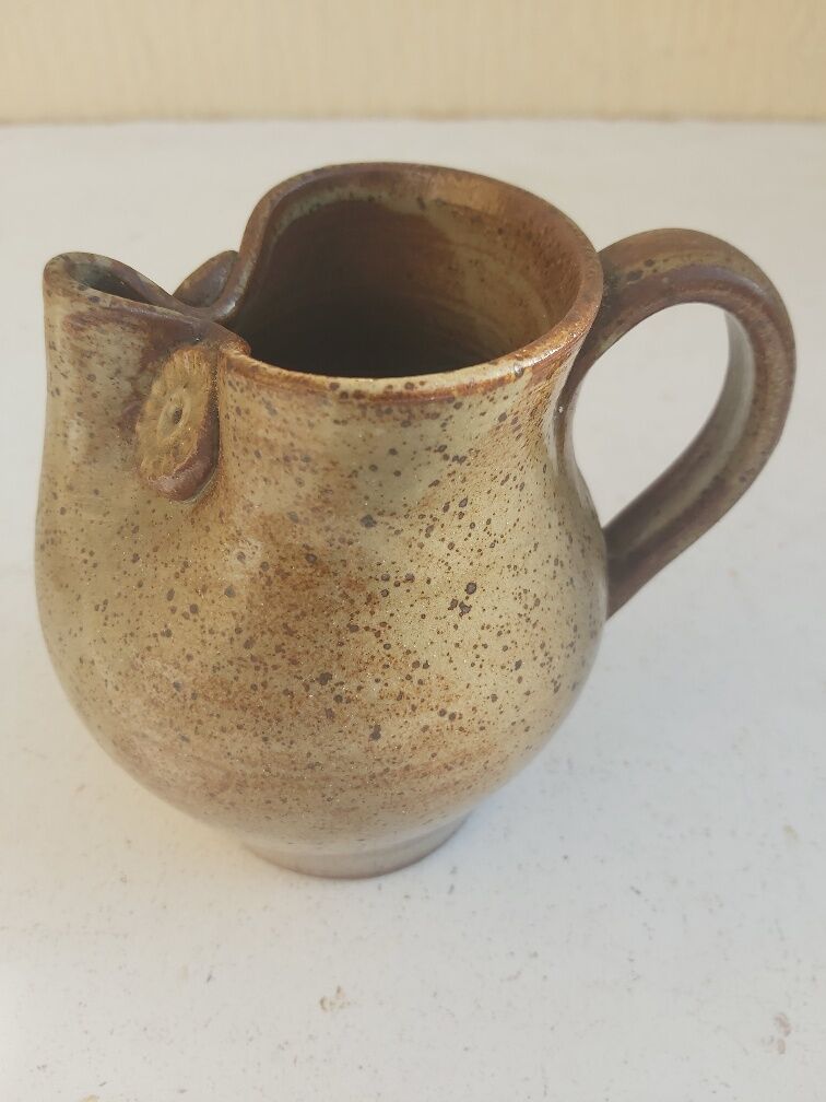 Pitcher zoomorphic sandstone vintage owl