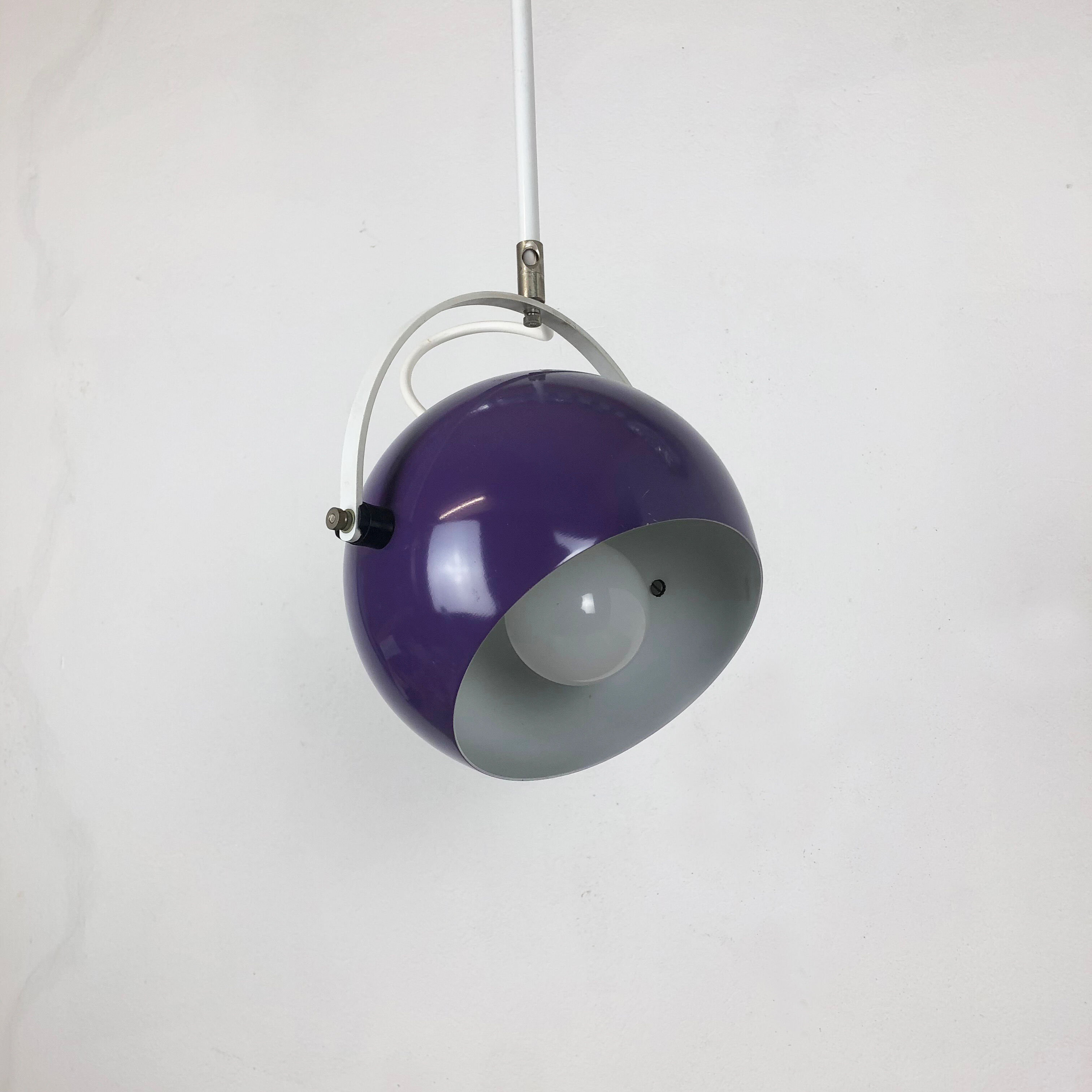 Adjustable Pop Art  Hanging Light with Purple Spot, Germany, 1970s