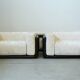 1973 “Cornaro” Sofa & Armchair Set by Carlo Scarpa for Simon