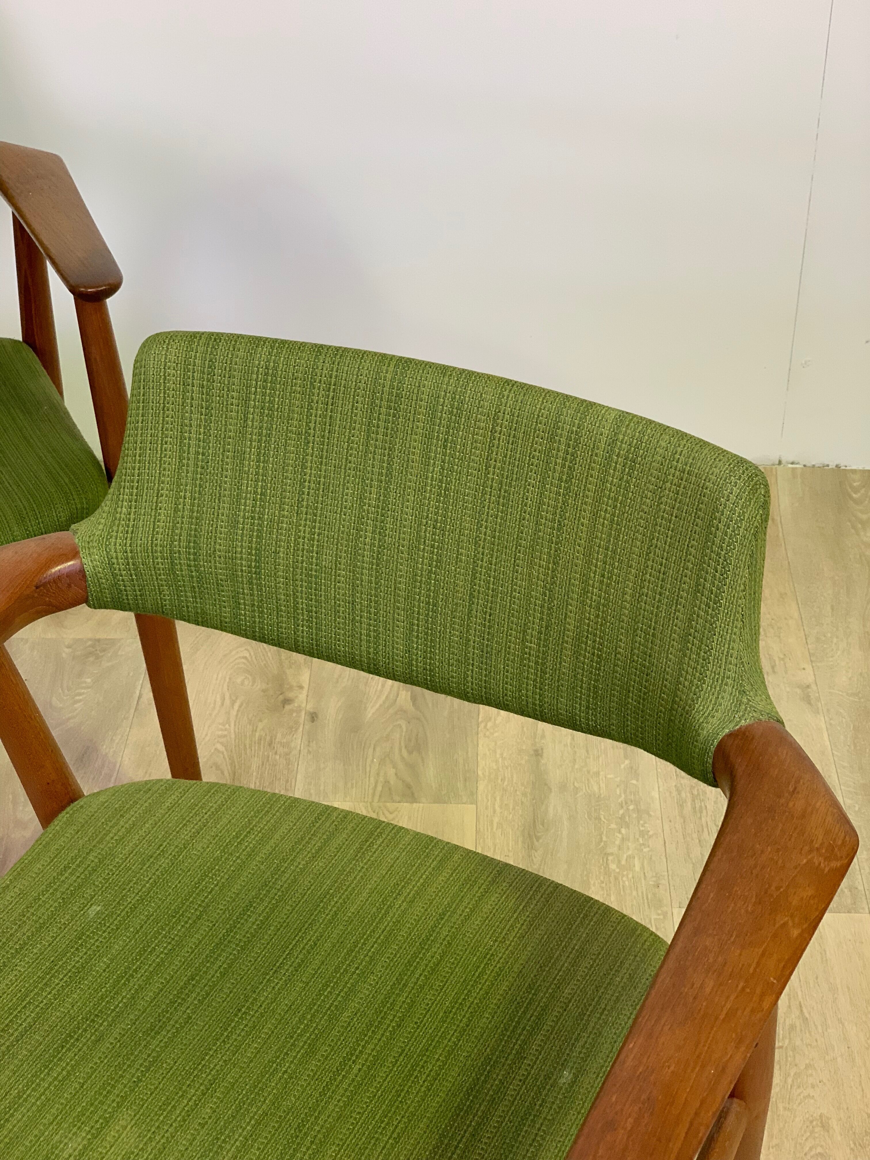 Pair of GM11 Sven Aage Eriksen 60s Danish armchairs