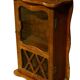 Old brown wall showcase 1950s old teak wood india