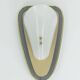 1950s sconce metal mesh and brass with white acrylic shades