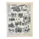 Old engraving 1898, Firefighter, ambulance, fire, rescue • Lithograph, Original plate