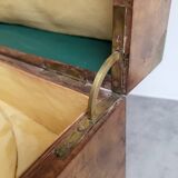 Ancien coffre malle ou boite de rangement du xix ème siecle