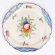Large Vintage Hand Painted Italian Ceramic Plate with Flowers