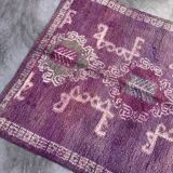 Moroccan carpet boujad purple - 182 x 305 cm