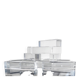 Set of 12 vintage crystal knife rests in Art Deco style