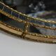 Hollywood Regency Style Oval Brass Bezel Mirror – 1970