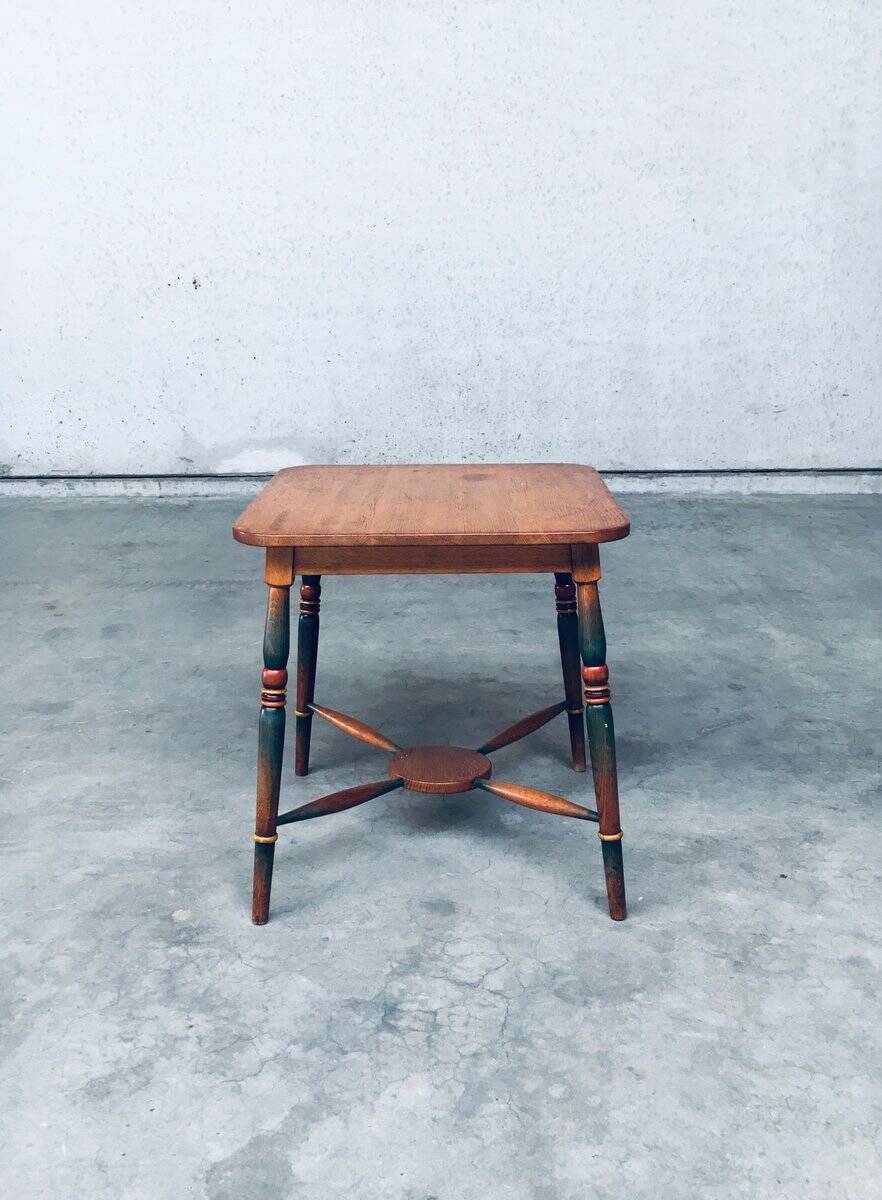 Amsterdam School Painted Side Table, Netherlands, 1920s