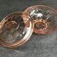 Vintage pink glass candy box