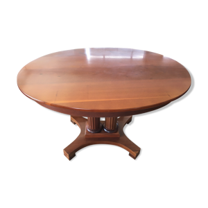table ovale en acajou