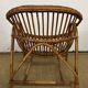 Rattan basket armchair from the 60s and 70s