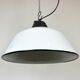 Enamel and cast iron industrial pendant light 1960s