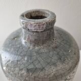 glazed stoneware bottle vase