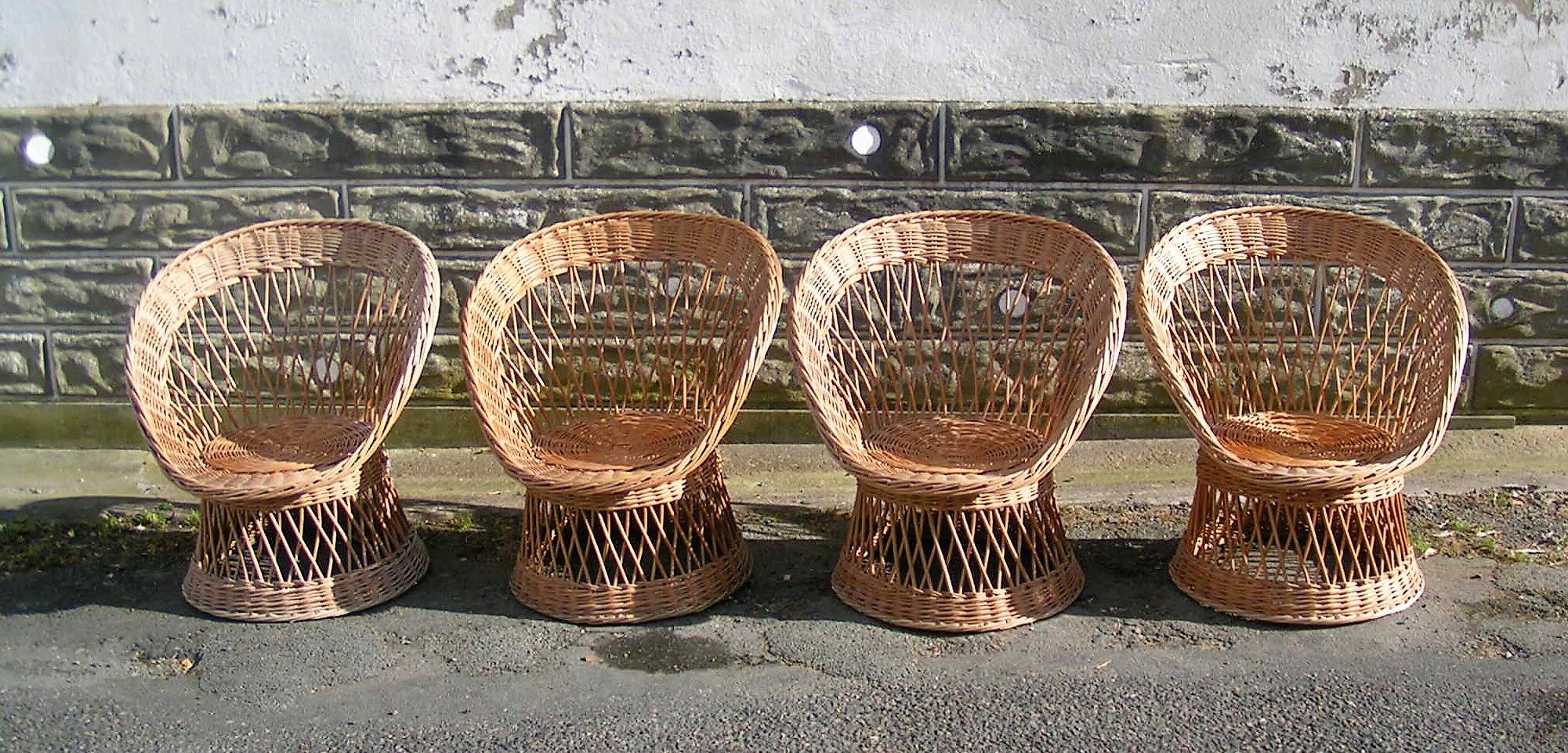 Rattan basket chairs