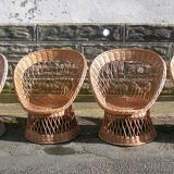 Rattan basket chairs