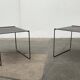 Postmodern perforated metal nesting side tables from Ikea, 1980s, set of 2.