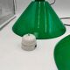 Lot de 3 opalines vertes anciennes