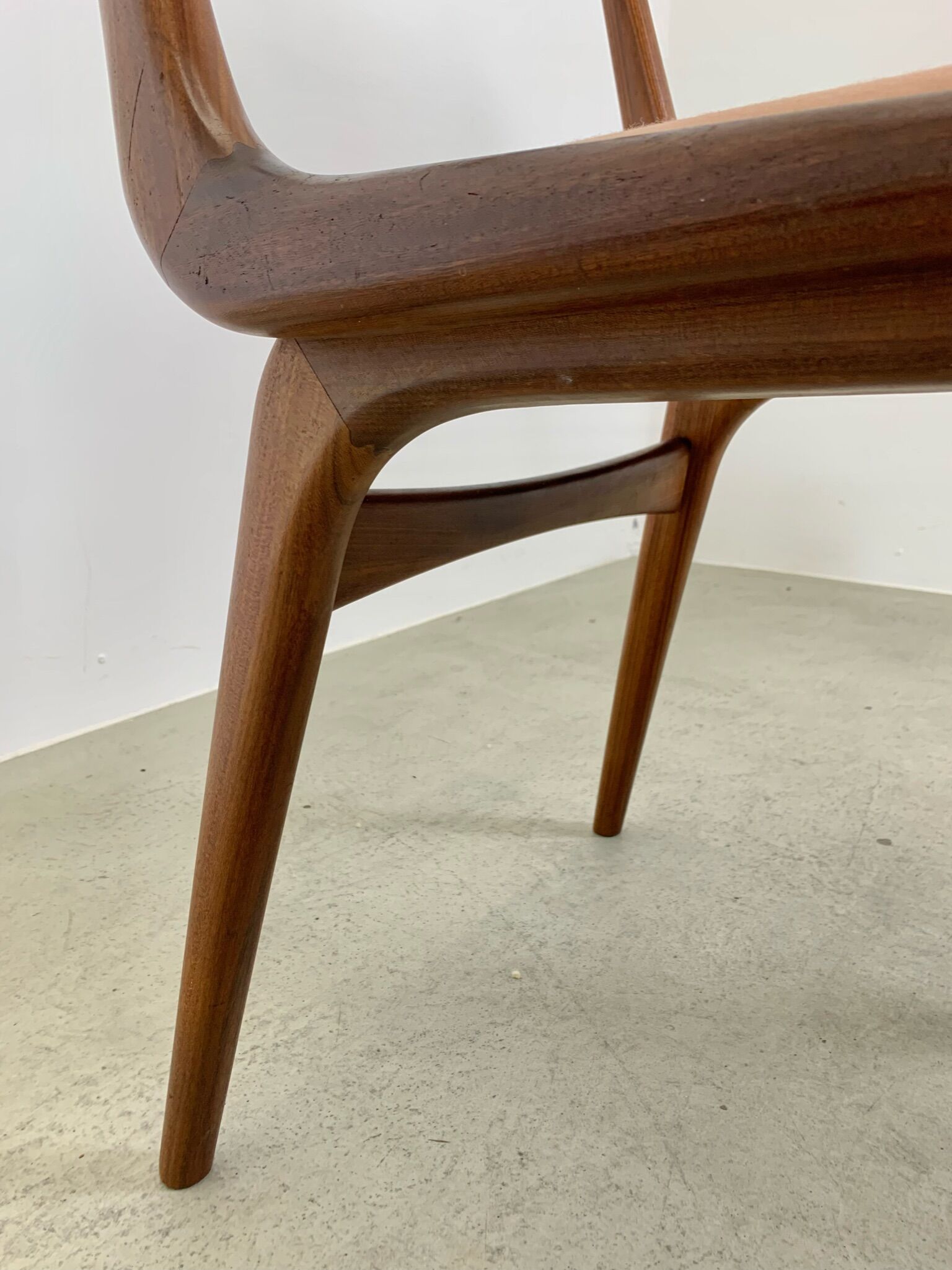 4x Alfred Christensen for Slagelse Møbelvaerk 'Boomerang' Dining Chairs