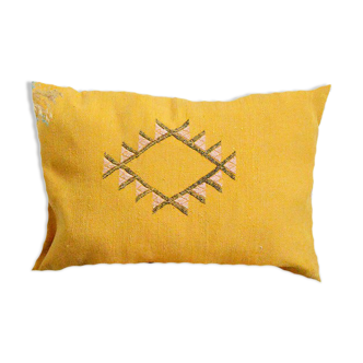 Moroccan cactus silk pillow