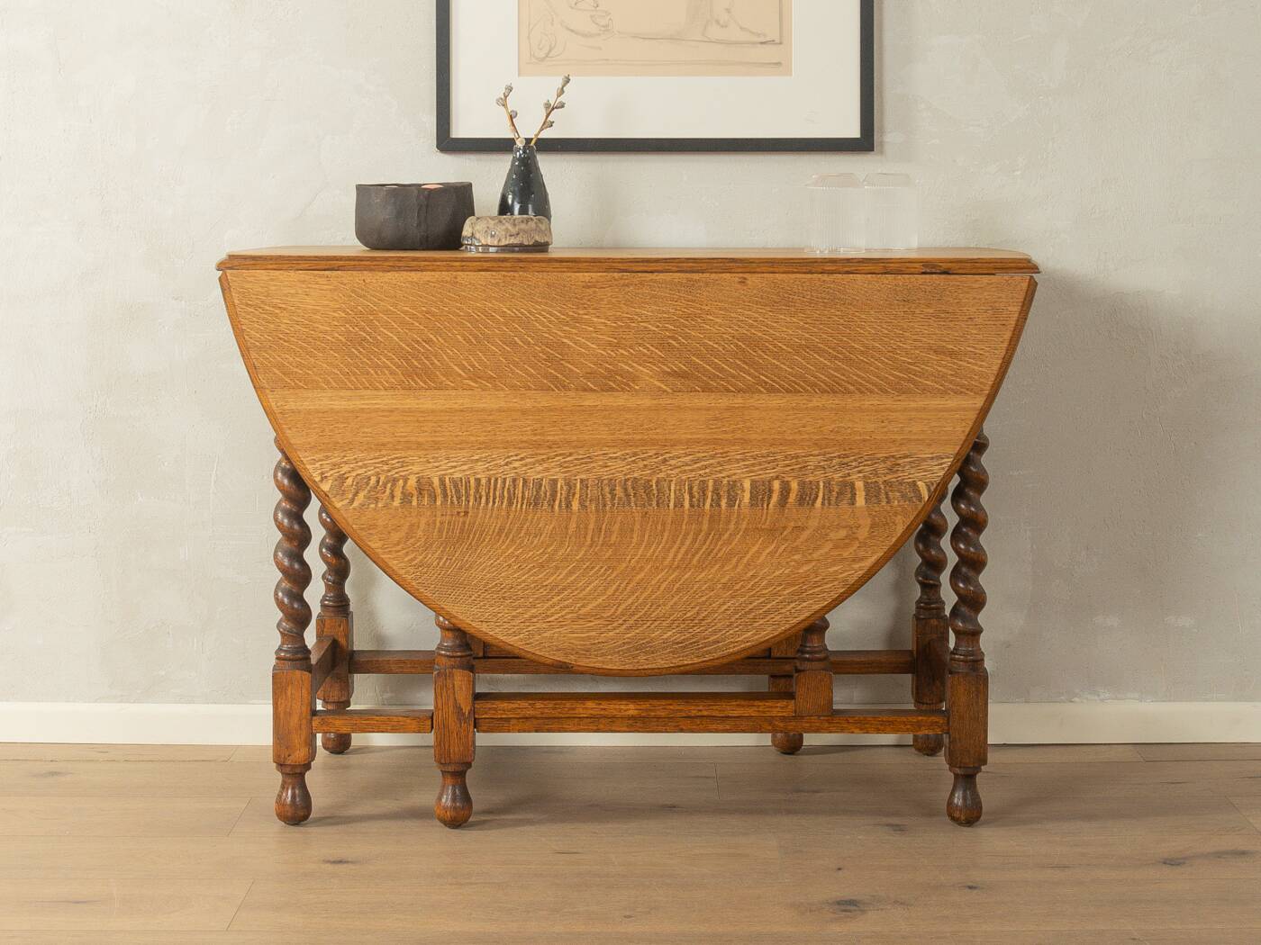 Victorian gateleg dining table, circa 1890