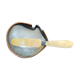 Caviar Dish Genuine Mother of Pearl Shell Knife & Teak Wood