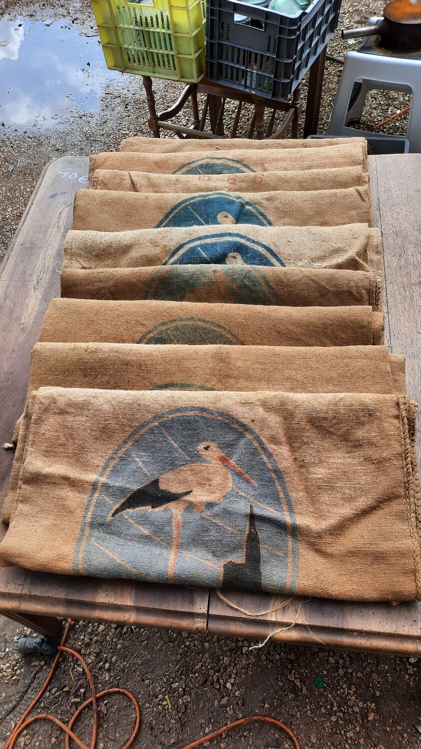 9 potash burlap bag from alsace