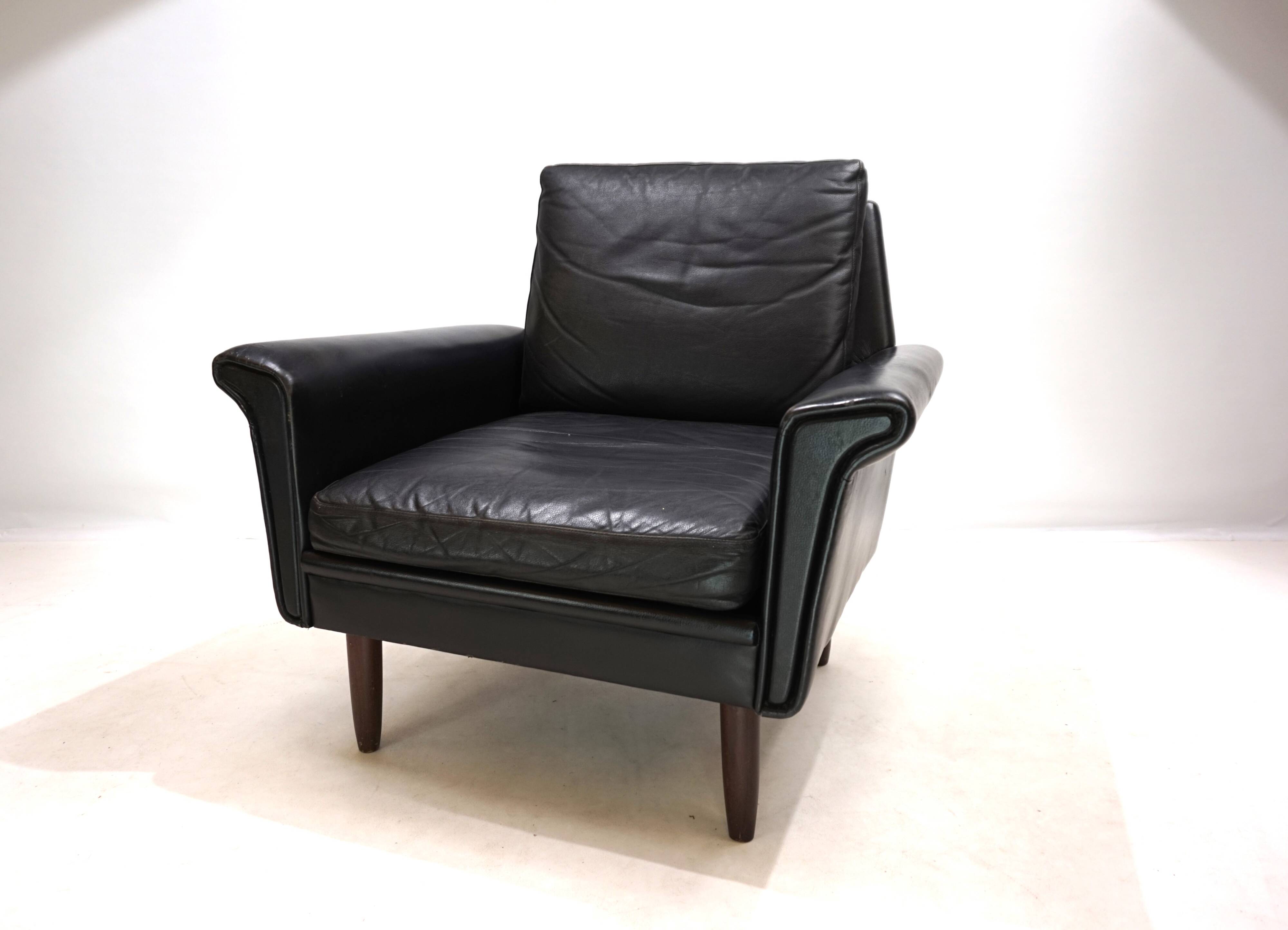 Gustav Thams leather lounge chair, 1960