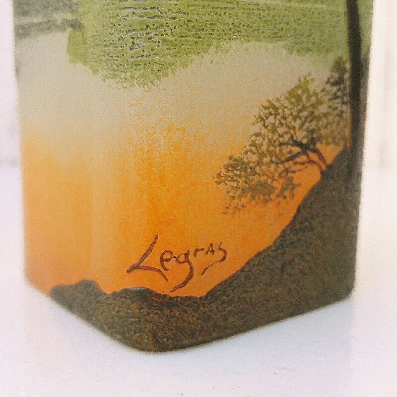 Vase François Théodore Legras décor lacustre 1920