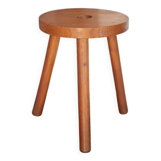 Vintage stool, wooden stool, tripod stool, occasional stool