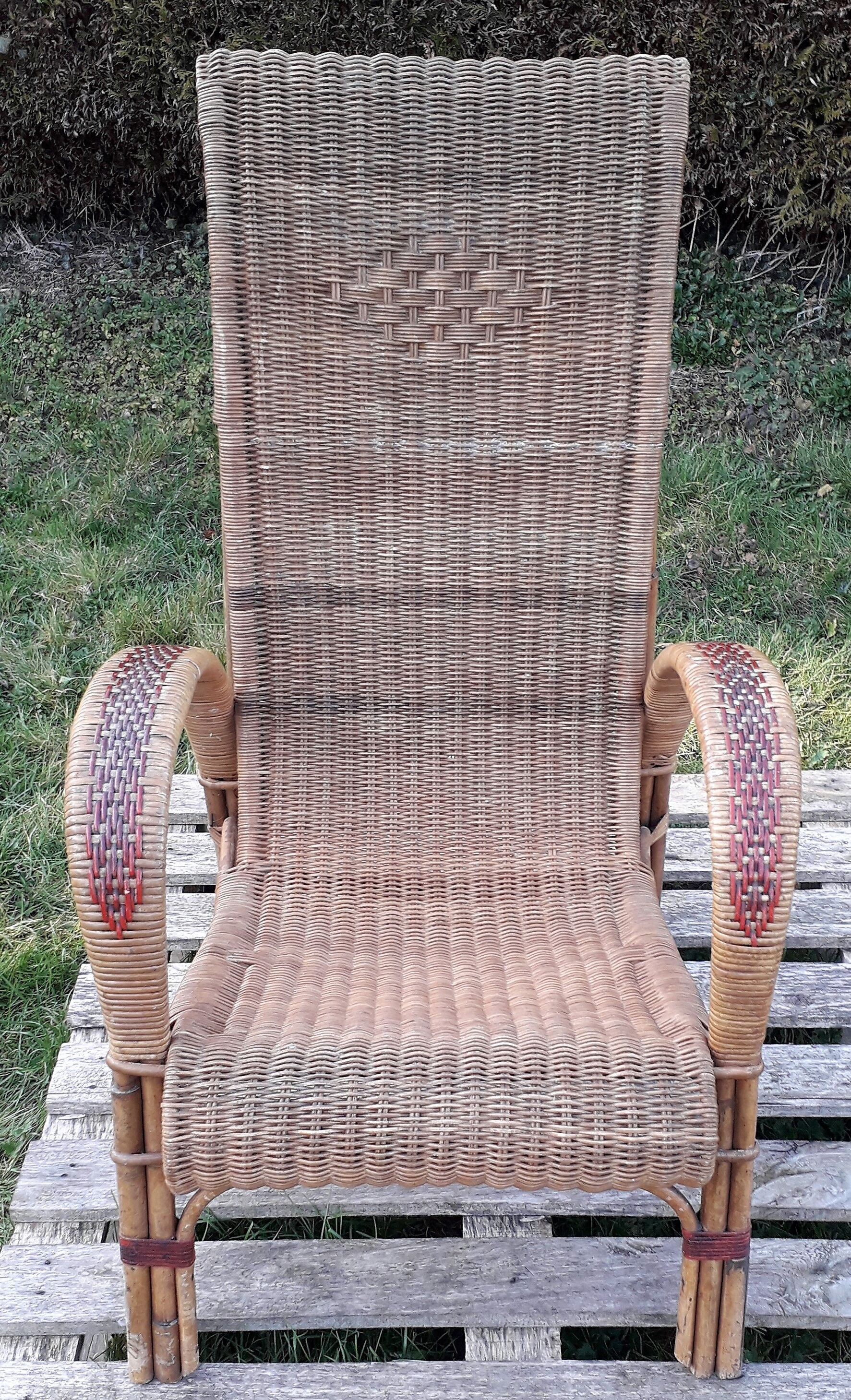Rattan armchair