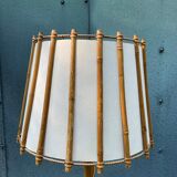 Vintage rattan floor lamp
