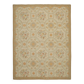 Tapis Kilim en point de croix vintage fait main 346 cm x 449 cm
