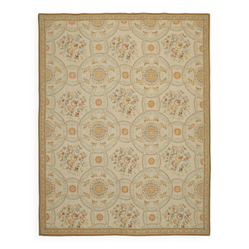 Handmade Vintage Flatweave Needlepoint Kilim 346 cm x 449 cm