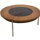 Vintage rosewood coffee table with glass, Denmark, 70s design