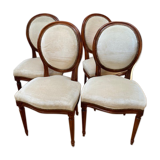 Series of 4 medallion chairs