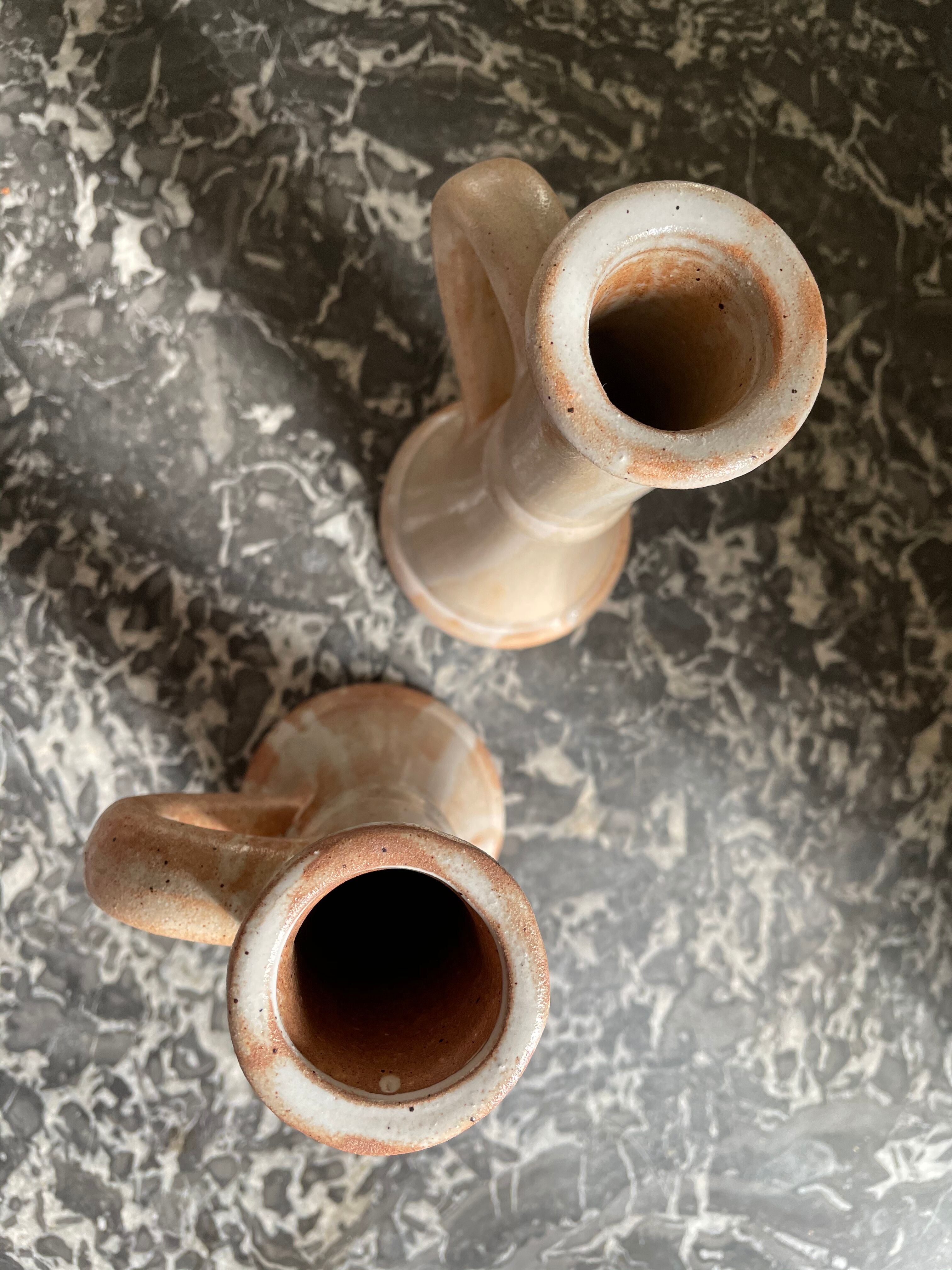 Sandstone candlesticks