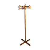 coat rack on foot in solid pine 6 hooks made in Sweden