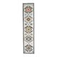 Vintage Turkish Oushak Handmade Wool Cotton White Runner Rug 81x363