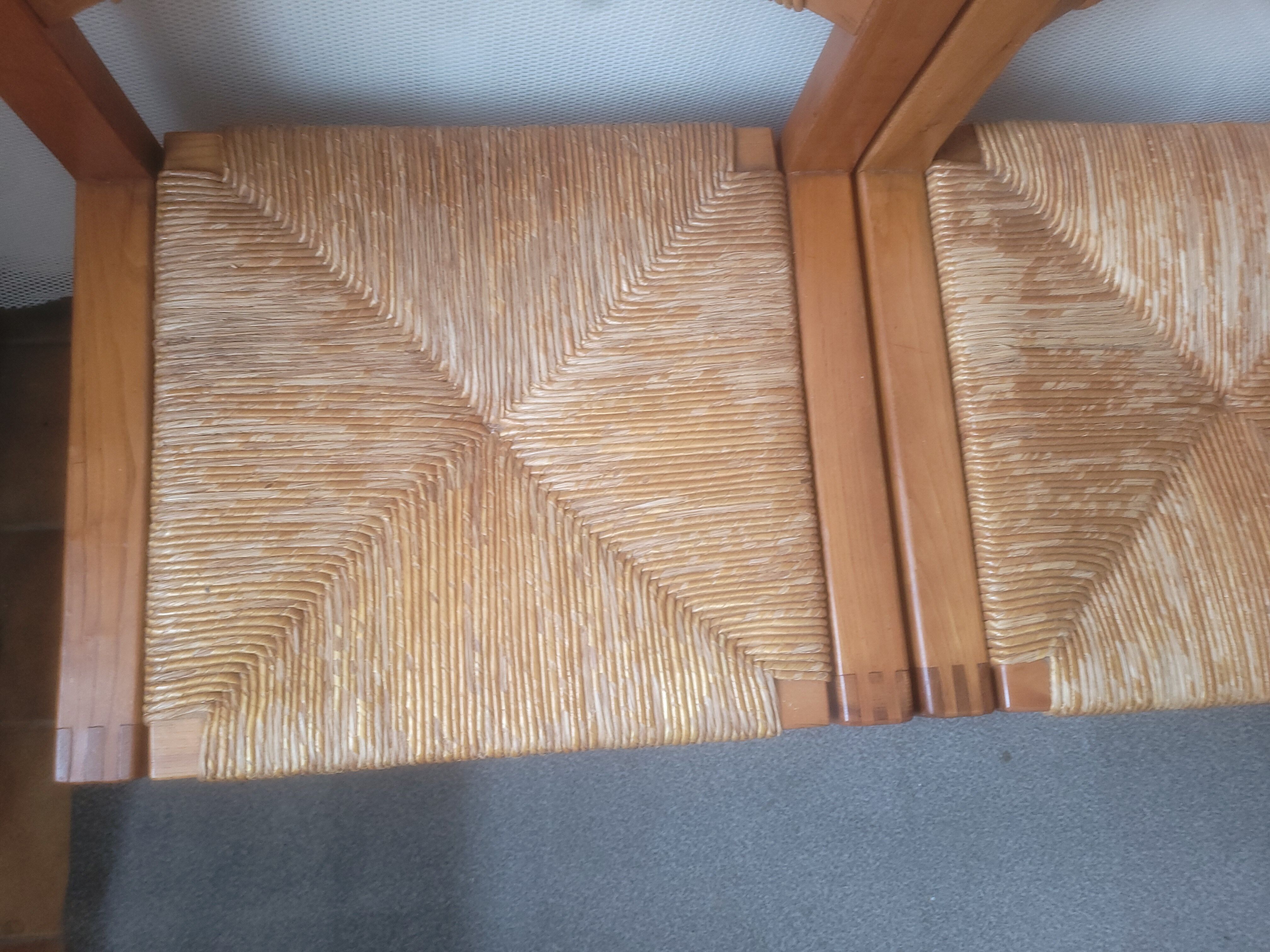 Series of 4 elm chairs and mulched back house revival